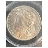 1885-O US MORGAN SILVER DOLLAR IN AIRTITE