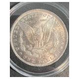 1885-O US MORGAN SILVER DOLLAR IN AIRTITE