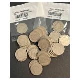 GROUP OF 35 US LIBERTY NICKELS