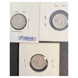 3 US ROOSEVELT SILVER DIMES