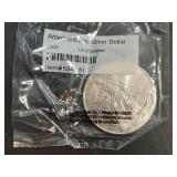 2009 AMERICAN SILVER EAGLE 1 TROY OZ .999 FINE SILVER UNC