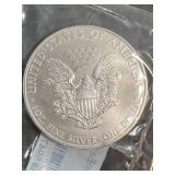 2009 AMERICAN SILVER EAGLE 1 TROY OZ .999 FINE SILVER UNC