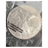 2008 AMERICAN SILVER EAGLE 1 TROY OZ .999 FINE SILVER UNC