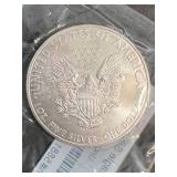 2008 AMERICAN SILVER EAGLE 1 TROY OZ .999 FINE SILVER UNC