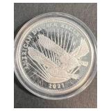 ½ TROY OZ .999 FINE SILVER DOUBLE EAGLE ROUND IN AIRTITE