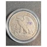1940 US WALKING LIBERTY HALF DOLLAR IN AIRTITE