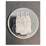1 TROY OZ .999 FINE SILVER COCA COLA ROUND