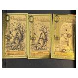 3 UTAH GOLDBACKS 1/1000TH TROY OZ 24K GOLD