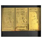 3 UTAH GOLDBACKS 1/1000TH TROY OZ 24K GOLD