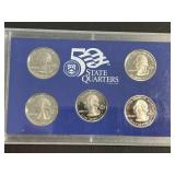 US MINT 50 STATE QUARTERS PROOF SET