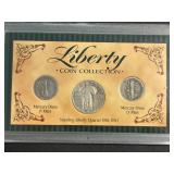 LIBERTY COIN COLLECTION 3 COIN SET