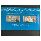 2 TROY OZ .999 FINE SILVER THE OFFICIAL INGOTS OF THE US