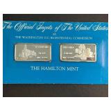 2 TROY OZ .999 FINE SILVER THE OFFICIAL INGOTS OF THE US