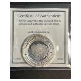 2016 AUSTRALIAN KANGAROO 1 TROY OZ .9999 FINE SILVER WITH CERTIFICATE