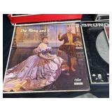 Vintage Record Collection with Technics Turntable and RCA Victor Turntable