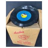 Vintage Record Collection with Technics Turntable and RCA Victor Turntable