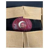 Vintage Record Collection with Technics Turntable and RCA Victor Turntable