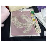 Singer Sewing Machine with Accessories and Supplies Lot