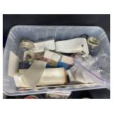 Singer Sewing Machine with Accessories and Supplies Lot