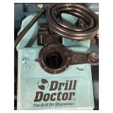 Lot of Drill Doctor Drill Bit Sharpener and Craftsman Grinder with Assorted Grinding Wheels
