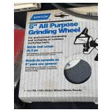 Lot of Drill Doctor Drill Bit Sharpener and Craftsman Grinder with Assorted Grinding Wheels