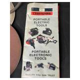 Lot of Drill Doctor Drill Bit Sharpener and Craftsman Grinder with Assorted Grinding Wheels