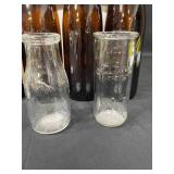 Vintage Canada Dry Wooden Crate with Assorted Glass Bottles and Jars