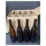 Vintage Canada Dry Wooden Crate with Assorted Glass Bottles and Jars