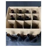 Vintage Canada Dry Wooden Crate with Assorted Glass Bottles and Jars