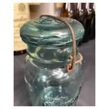 Vintage Canada Dry Wooden Crate with Assorted Glass Bottles and Jars