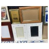Assorted Picture Frames and Mat Cutting Tools Lot