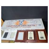 Assorted Picture Frames and Mat Cutting Tools Lot