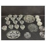 Assorted Crystal Cut Glassware Collection