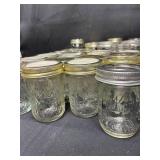 Lot of Assorted Mason Jars with Lids