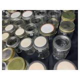 Lot of Assorted Mason Jars with Lids
