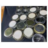 Lot of Assorted Mason Jars with Lids