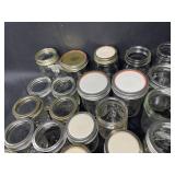 Lot of Assorted Mason Jars with Lids