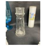 Assorted Decorative Glass and Ceramic Vases - 12 Pieces