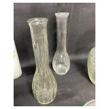 Assorted Decorative Glass and Ceramic Vases - 12 Pieces