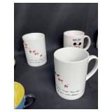 Lot of 12 Assorted Coffee Mugs and Teacups