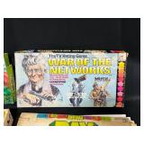 Lot of 4 Vintage Board Games: Dino-Opoly, War of the Networks, View-Master Klomp-It, and Pay Day