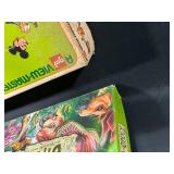 Lot of 4 Vintage Board Games: Dino-Opoly, War of the Networks, View-Master Klomp-It, and Pay Day