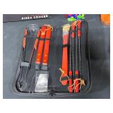 Mixed Kitchenware & Accessories Lot - Parini Pizza Cooker, Chicago Cutlery Knife Set (incomplete), Zojirushi Thermos, and More