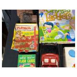 Lot of Vintage Games, Toys, and Puzzles