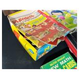 Lot of Vintage Games, Toys, and Puzzles