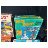 Lot of Vintage Games, Toys, and Puzzles