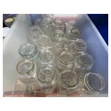 Lot of Various Sizes and Types of Glass Jars