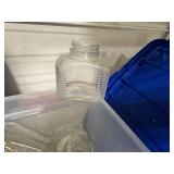 Lot of Various Sizes and Types of Glass Jars