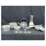 Vintage Aluminum Kitchenware and Blender