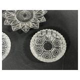 Lot of Vintage Pressed Glass and Uranium Glass Tableware